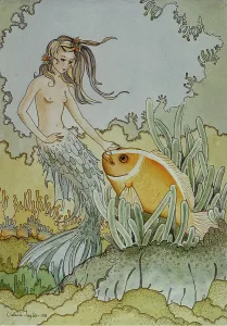 Greeting: MERMAID PAINTING - THE GREETING