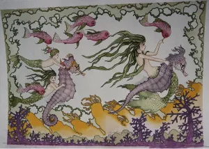 Valerie & Ron Taylor: MERMAID PAINTING - THE TRAVELERS