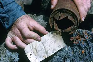 Note: Message in a Can Discovered in Lava Flow