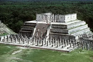 Monuments: Mexico, Chichen, Itza - Temple of the Warriors