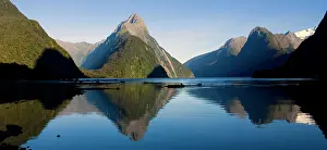 Sounds: Milford Sound - landmark Mitre Peak and surrounding