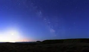 Fading: The Milky Way is fading gradually in the sky that
