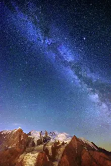 Milky: Milky Way seen from Br&, x9da5;nt, Massif des Aiguilles