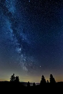 Nights: Milky Way over a Vosges peak, Grand Est, France