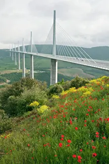 Viaduct: The Millau viaduct or viaduc de Millau