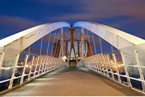 Quays: The Millennium Bridge at Salford Quays, Manchester