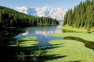 Dolomite: Misurina Lake with Sorapis mountain beyond