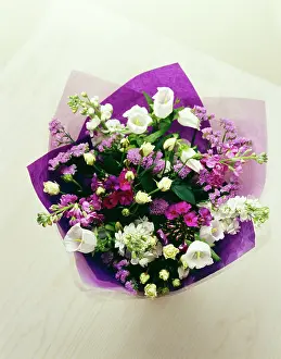 Wrap: Mixed flowers in a wrap