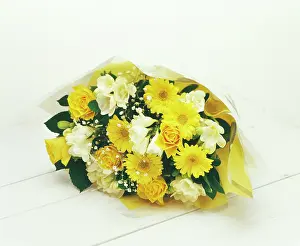 Blended: Mixed flowers in a wrap