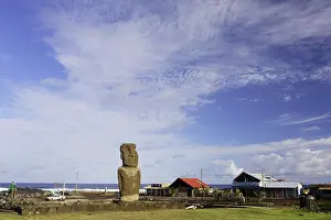 Township: Moai (monolithic stone statue) of Ahu Tautira in