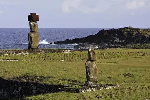 Moai: Moais on Ahu Ko Te Riku and Ahu Tahai (ahu are