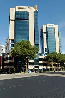 Blocks: Modern office blocks in Tiran, Albania, Europe