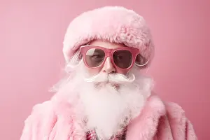 Generated: Modern Santa Claus interpretation with old man with