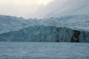 Layered: Monaco Glacier with Sediment