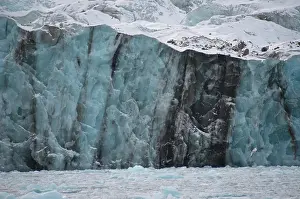Layered: Monaco Glacier with Sediment