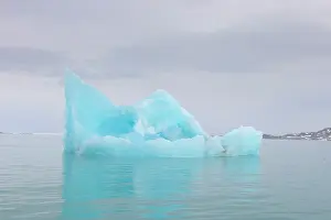 Climate Change: Monacobreen ice floe