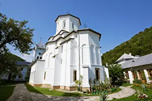 Carpathian: Monastery of Tismana, Wallachia. Romania