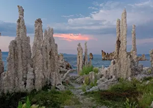 Supernatural: Mono Lake - at 6400 feet. Tufa pinnacles at sunset