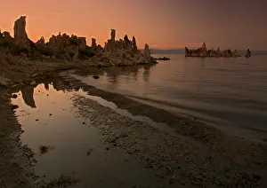 Supernatural: Mono Lake - at 6400 feet. Tufa pinnacles at sunset