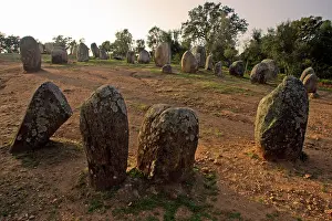 Guadalupe: Monoliths Cromlech of Almendres - Megalithic stone