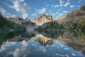 Mirrored: Monte Verita Peak mirrored in still waters of Baron