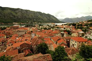 Adriatic: Montenegro, Kotor, houses by Adriatic sea
