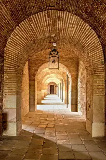 Castle: Montjuic Castle old military fortress on Montjuic Mountain