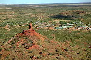 Township: Monument rock pillar and township built in the
