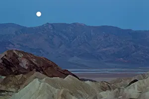 Gower: Full Moon - at dawn over the Panamint Range and
