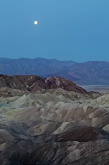 Gower: Full Moon - at dawn over the Panamint Range and