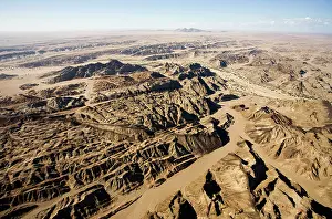 Dyke: The Moon Valley from the air - landscape showing