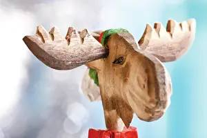 Made: Moose, made of wood, Christmas decoration