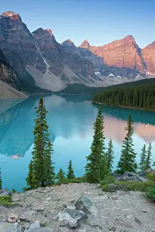 Moraine: Moraine Lake in the Valley of the Ten Peaks