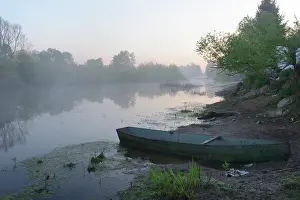 Podlasie: Morning atmosphere at the Narew River