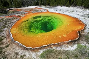 Geysers: Morning Glory Pool Upper Geyser Basin, Yellowstone