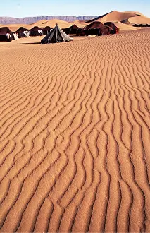 Tent: MOROCCO - Berber tents in Draa Valley, south of