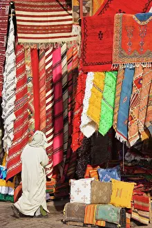 Stalls: Morocco - Carpet shops in the souks of Marrakesh
