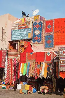Stalls: Morocco - Carpet shops in the souks of Marrakesh
