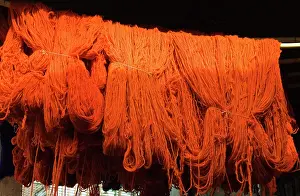 Marrakesh: Morocco - The dyers souk in Marrakesh