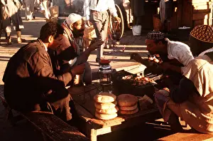 Market: MOROCCO - evening market in Marrakech