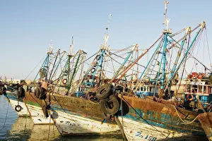 Ports: Morocco - The fishing port of Essaouira, which