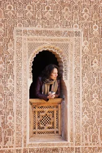 Universities: Morocco - Highly elaborated stuccowork in the Ben