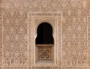 Universities: Morocco - Highly elaborated stuccowork in the Ben