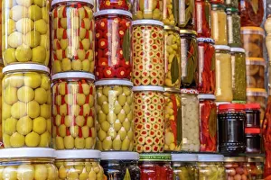 Sale: Morocco, Marrakech. Olive jars for sale
