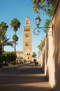 Mosques: Morocco - The nearly seventy metres high Koutoubia