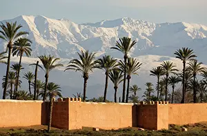 Ramparts: Morocco - The ramparts of Marrakesh against the
