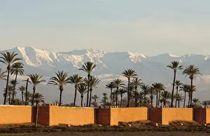 Ramparts: Morocco - The ramparts of Marrakesh against the