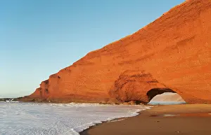Ifni: Morocco - Rock arch at the Atlantic Ocean at Legzira