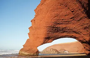 Ifni: Morocco - Rock archs at the Atlantic Ocean at Legzira