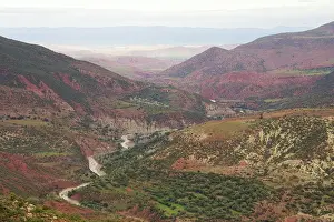 Marrakesh: Morocco - View of the northern foothills of the